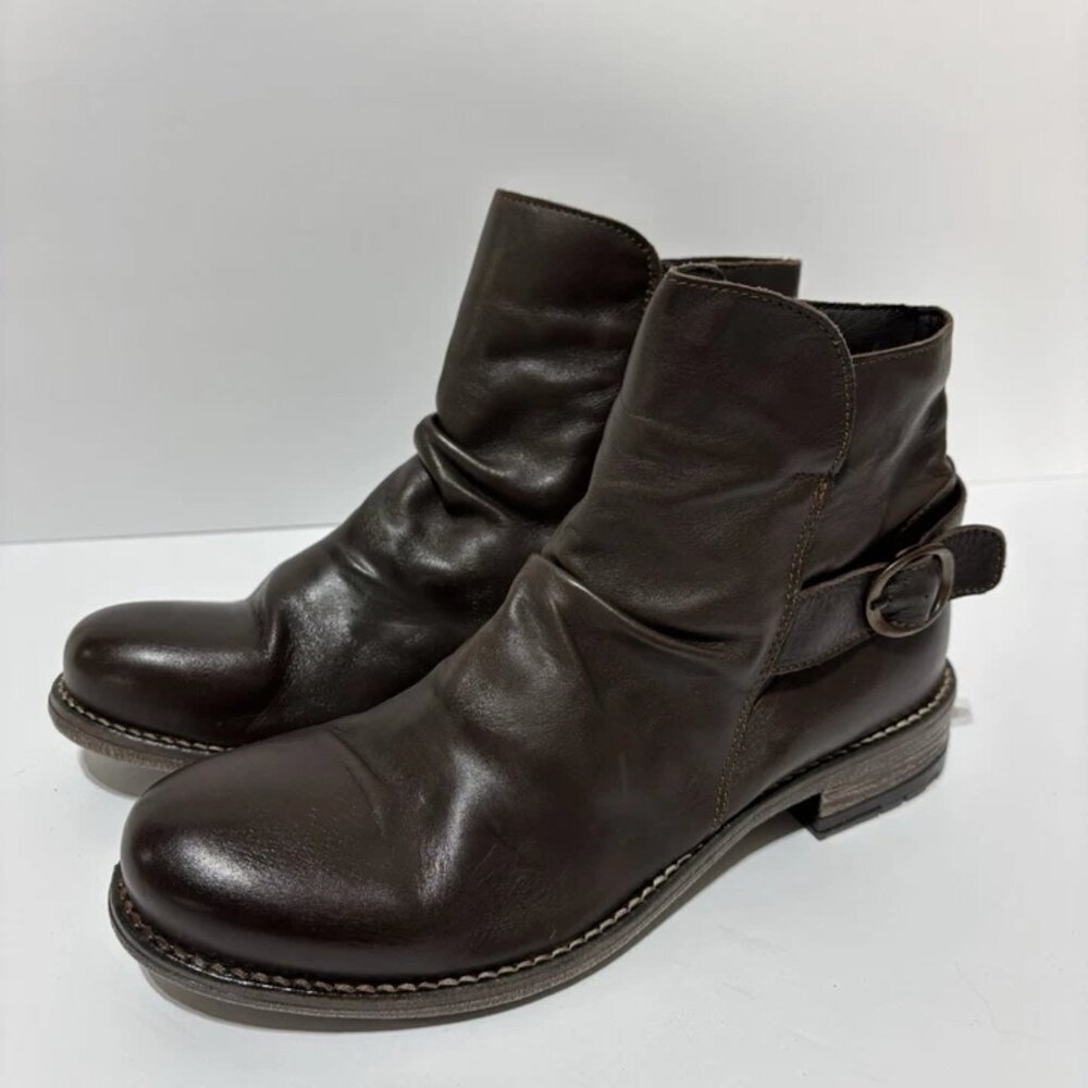 Avellini Women’s Brown Leather Boots, Size EUR 39, US 8 M - Picture 5 of 6
